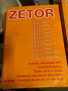 Spare Parts Manual for Zetor 3321 Super to 7341 Super Turbo